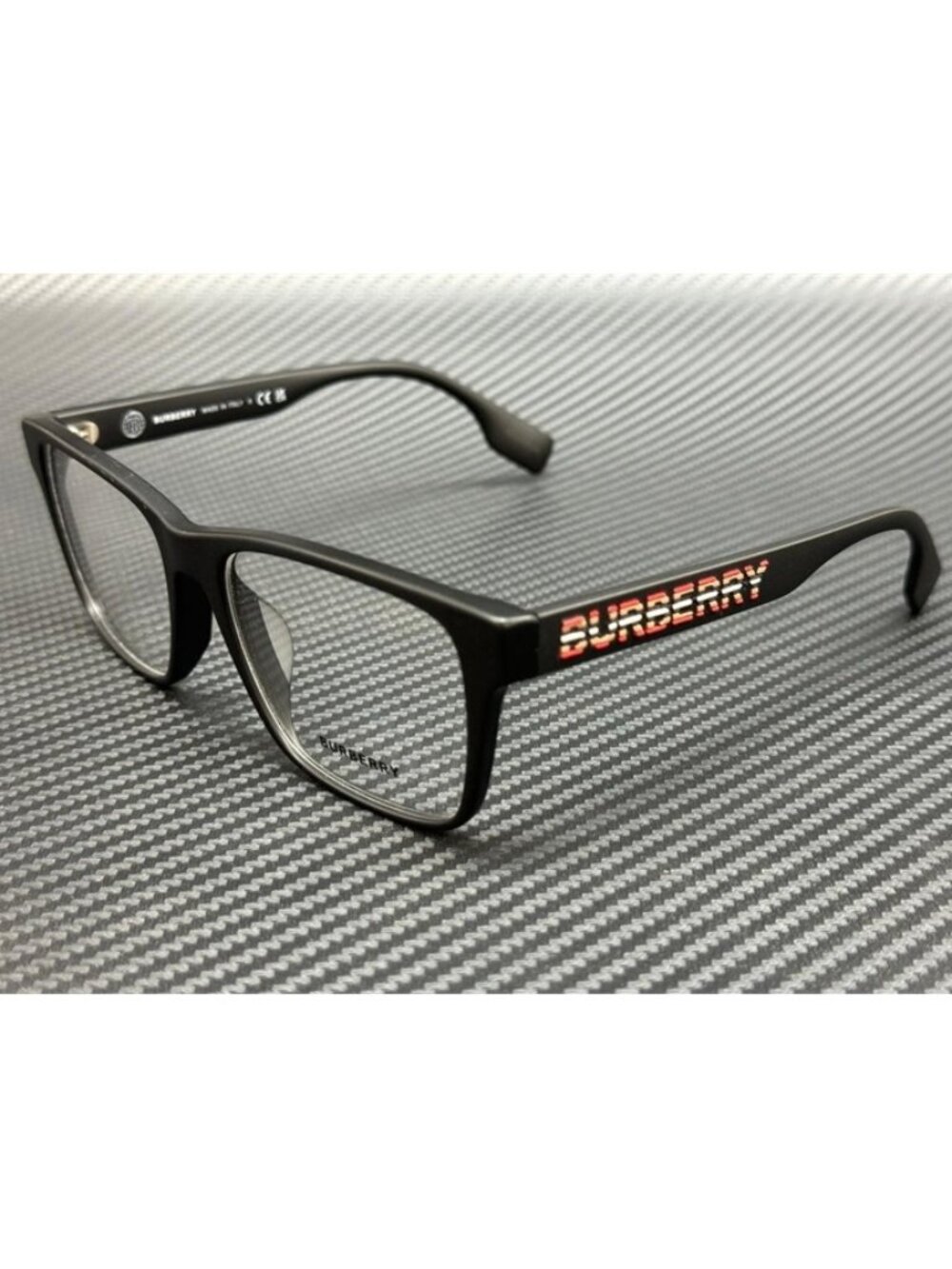 New Burberry Men Matte Black Eyeglasses 55-17-145
